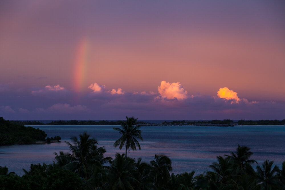 Rainbow over Bora Bora
